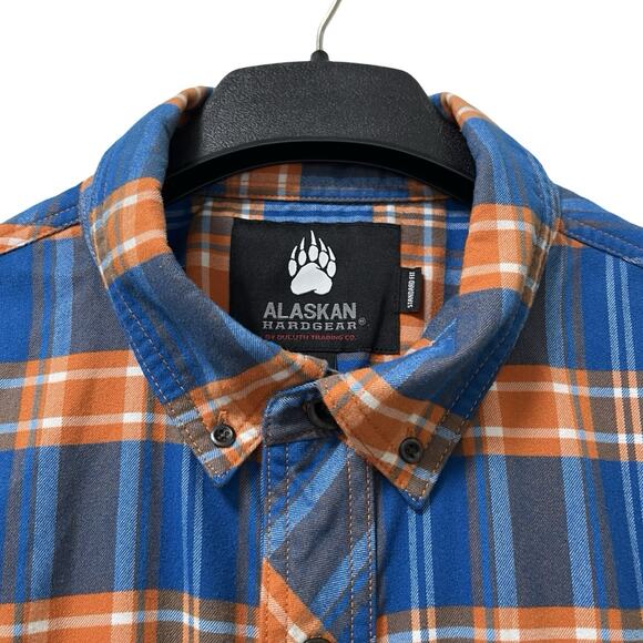 Alaskan Hardgear Mens Boars Nest Plaid Flannel Button Up Shirt Size XLT Country - Picture 4 of 9